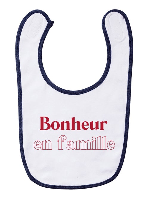 Bavoir BONHEUR EN FAMILLE - Kiabi Bavoir BONHEUR EN FAMILLE - Kiabi