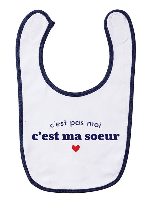 Bavoir C'EST PAS MOI C'EST MA SŒUR - Kiabi