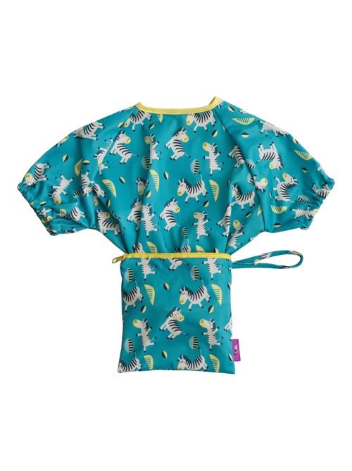 Bavoir Cover & Catch Tidy Tot - manches courtes - Zèbres - Kiabi