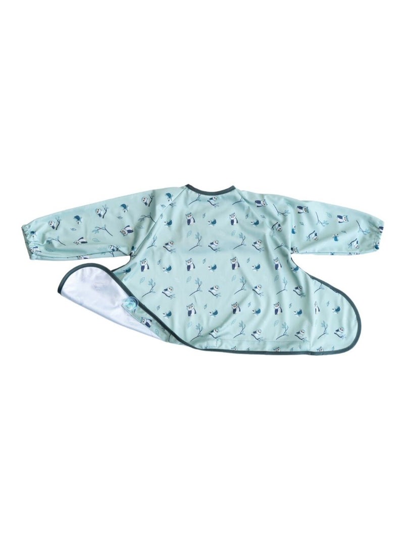 Bavoir Cover & Catch Tidy Tot - manches longues - Chouette Vert - Kiabi