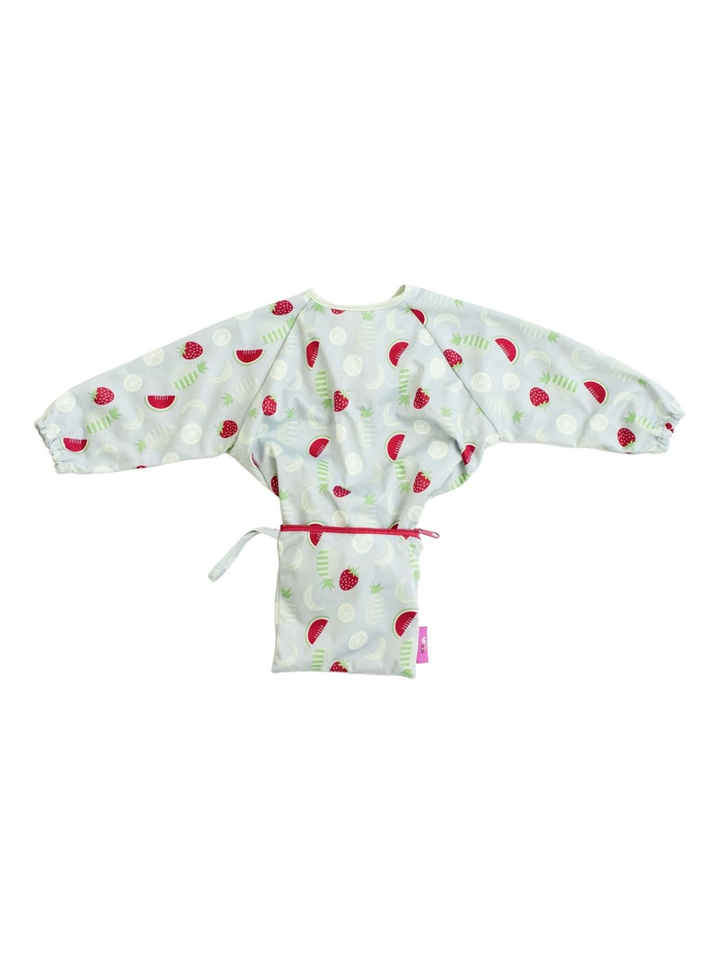 Bavoir Cover & Catch Tidy Tot - manches longues - Fruits Gris - Kiabi