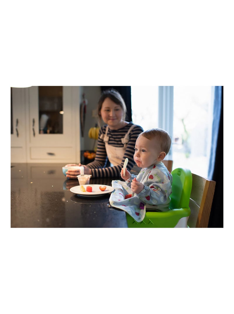 Bavoir Cover & Catch Tidy Tot - manches longues - Fruits Gris - Kiabi