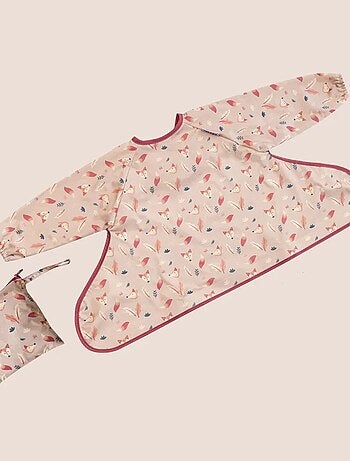 Bavoir Cover & Catch Tidy Tot - manches longues - Renards