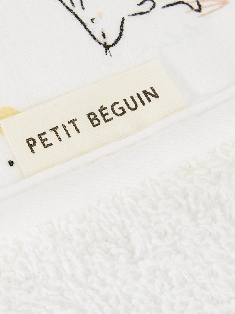 Bavoir d'épaule bébé Hello Baby Ecru - Kiabi