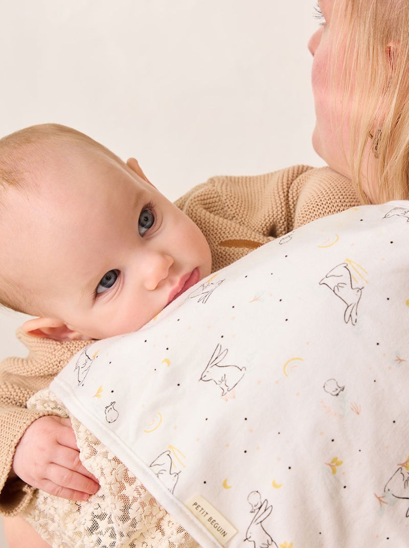 Bavoir d'épaule bébé Hello Baby Ecru - Kiabi