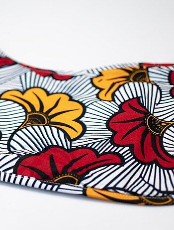 Bavoir d'épaule en wax, Fleurs de mariage SEVIRA KIDS