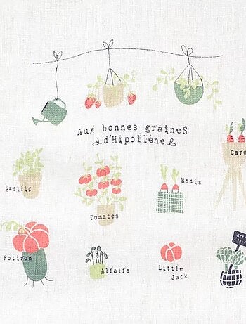 Bavoir élastique Aux bonnes graines d'Hipollène