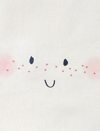 Bavoir Élastiqué En Coton Bio Happy Face