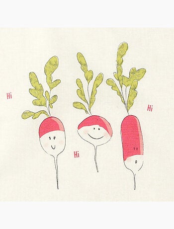 Bavoir Élastiqué En Coton Bio Radis