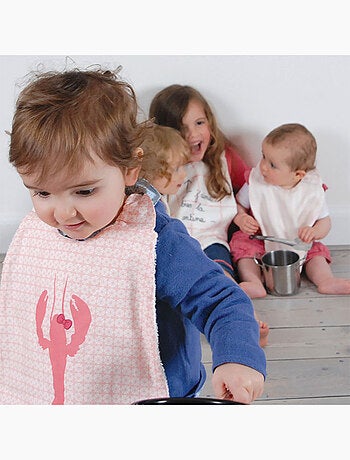 Bavoir Élastiqué Homard Coquette