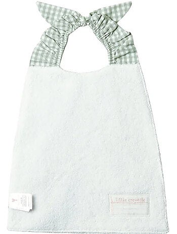 Bavoir élastique Vichy Olive