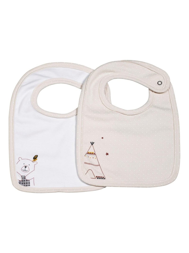 Bavoir en coton - SAUTHON Beige - Kiabi