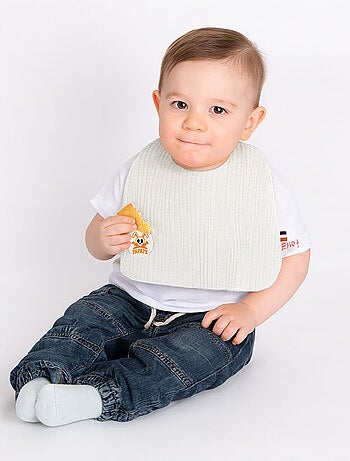 Bavoir en Coton Bio Blanc