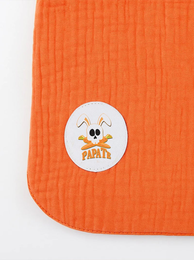 Bavoir en Coton Bio Fraise Rouge - Kiabi