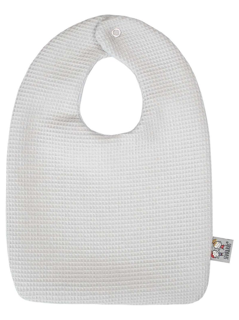 Bavoir en coton nid d'abeille SEVIRA KIDS Gris - Kiabi