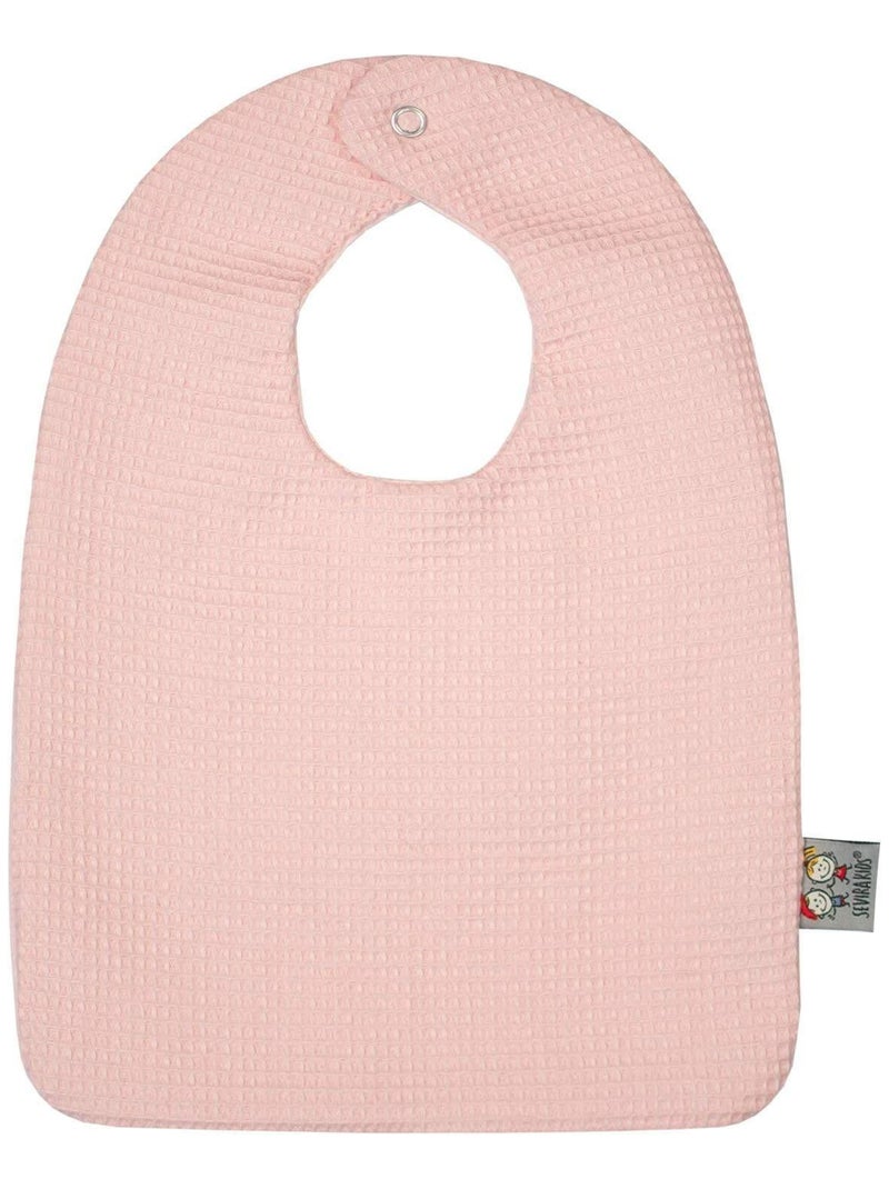 Bavoir en coton nid d'abeille SEVIRA KIDS Rose - Kiabi