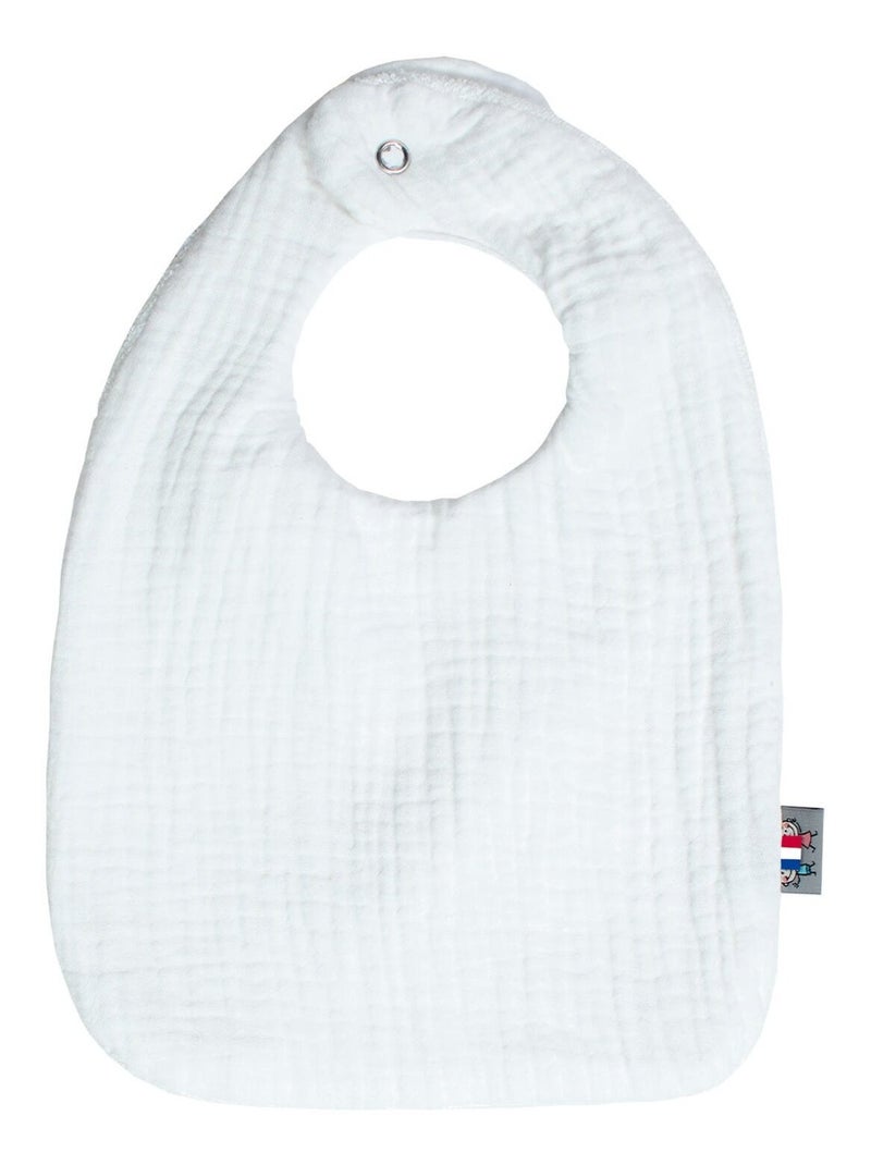 Bavoir en gaze de coton, Jeanne SEVIRA KIDS Blanc Doré - Kiabi