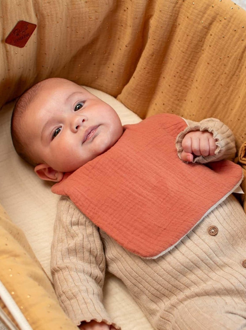 Bavoir en gaze de coton, Jeanne SEVIRA KIDS Gris - Kiabi