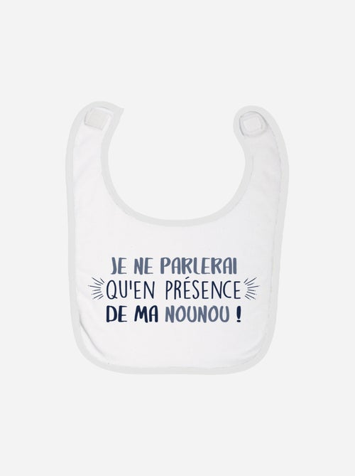 Bavoir EN PRESENCE DE MA NOUNOU - Kiabi