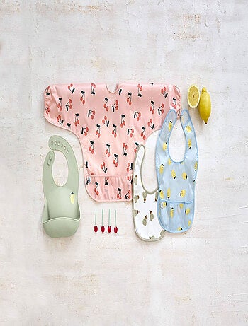 Bavoir en silicone - Happy Fruits Citron