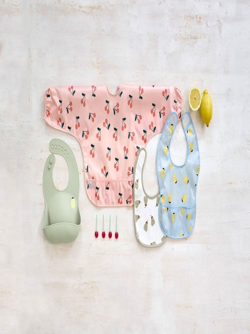 Bavoir en silicone - Happy Fruits Citron - Kiabi