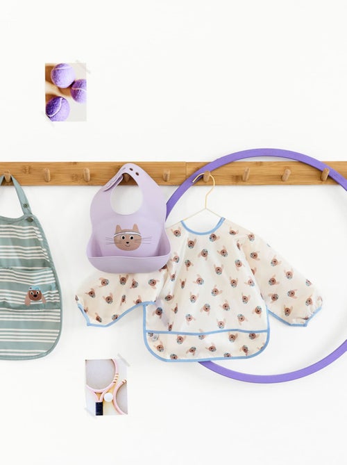 Bavoir en silicone - Tiny Team Chat - Kiabi