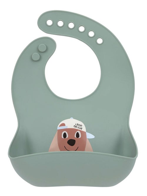 Bavoir en silicone - Tiny Team Chien - Kiabi