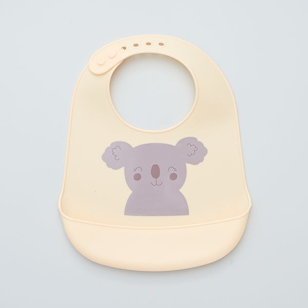 Bavoir En Silicone Bebe Fille Blanc Kiabi 4 00