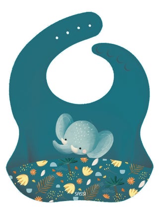 Bavoir en silicone Chewy l'éléphant