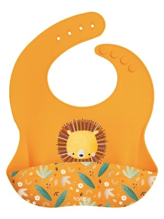 Bavoir en silicone Chompy le lion