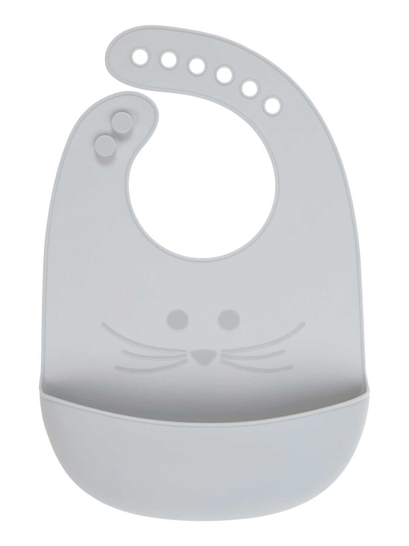 Bavoir en silicone Gris Gris - Kiabi