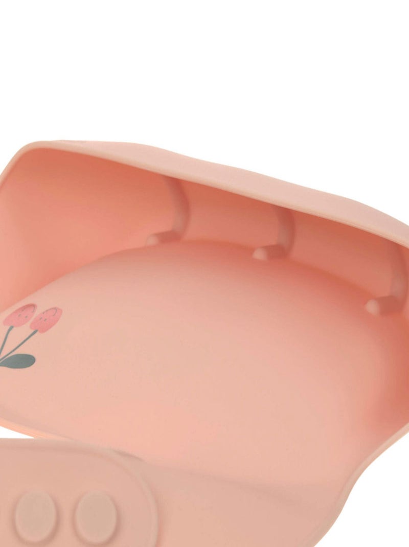 Bavoir en silicone Happy Fruits Rose - Kiabi