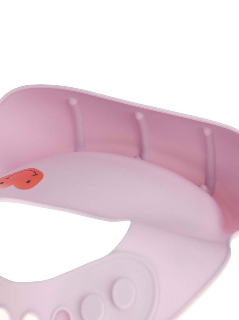 Bavoir en silicone Happy Rascals - Cœur Rose - Kiabi