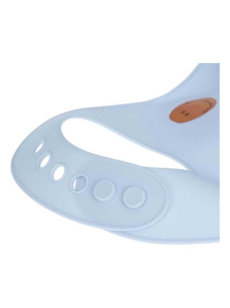 Bavoir en silicone Happy Rascals - Smile Bleu - Kiabi