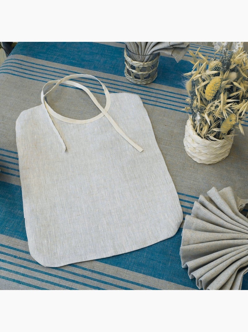 Bavoir enfant 100% lin naturel ALLURE Beige - Kiabi