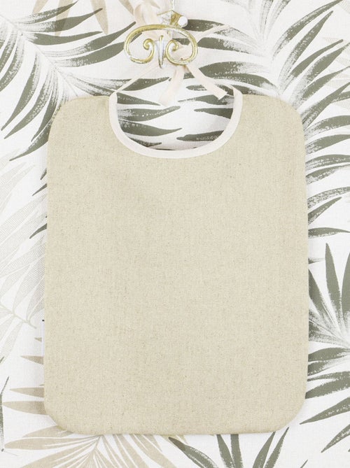 Bavoir enfant 100% lin naturel LINELLE - Kiabi