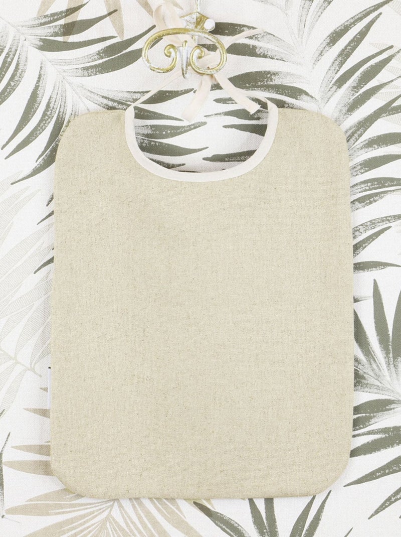 Bavoir enfant 100% lin naturel LINELLE Beige - Kiabi