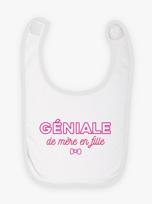 Bavoir GENIALE DE MERE EN FILLE - Kiabi