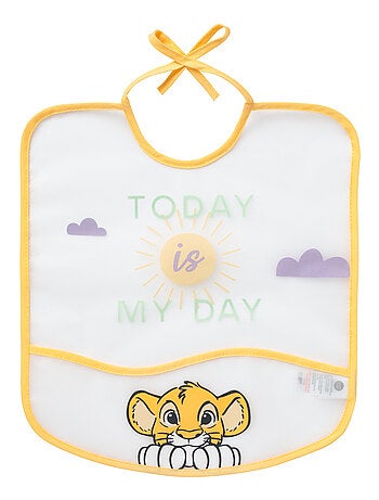Bavoir imperméable à poche 6 mois - Roi Lion Cosy Time - Babycalin