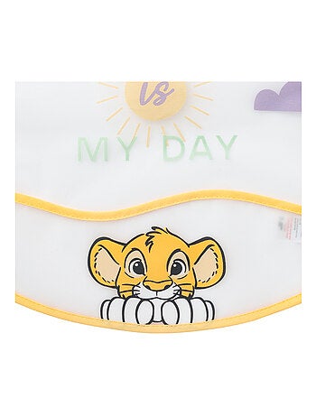Bavoir imperméable à poche 6 mois - Roi Lion Cosy Time - Babycalin