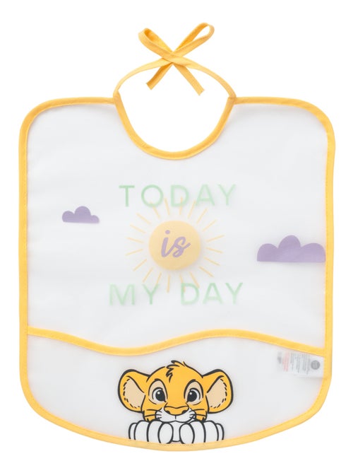 Bavoir imperméable à poche 6 mois - Roi Lion Cosy Time - Babycalin - Kiabi