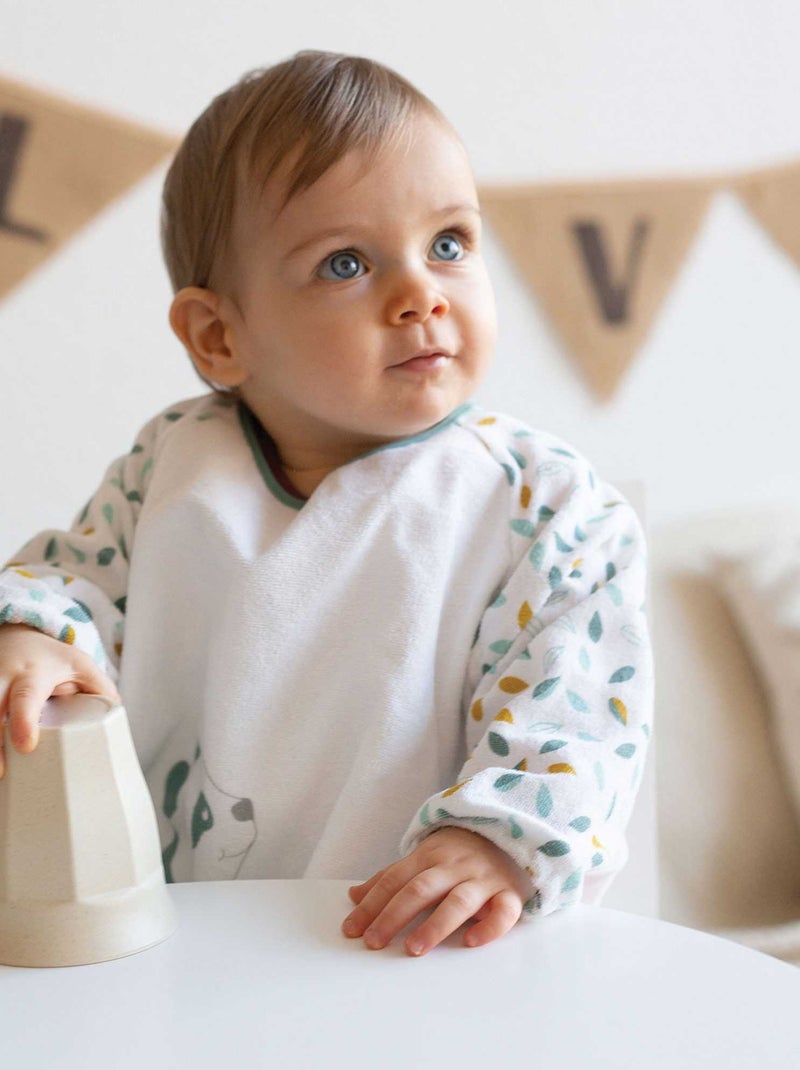 Bavoir Imperméable Manche Longue Vert - Kiabi