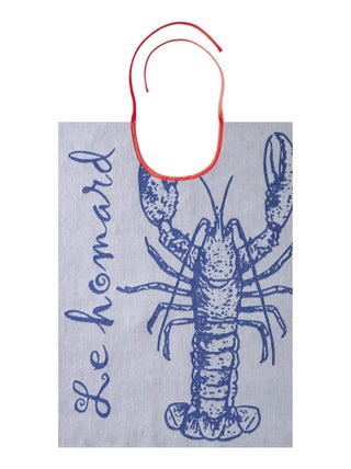 Bavoir jacquard pur coton, HOMARD