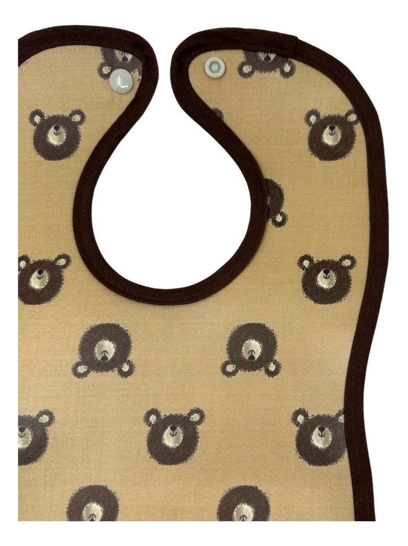 Bavoir malin® - Ourson Marron clair - Kiabi