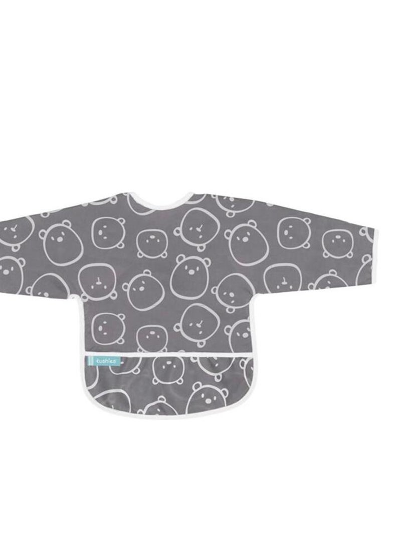 Bavoir Manches longues 2-4 ans Charcoal Bears Multicolore - Kiabi