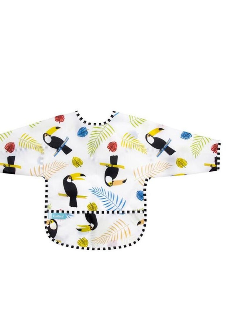Bavoir Manches longues 2-4 ans White Toucans Multicolore - Kiabi