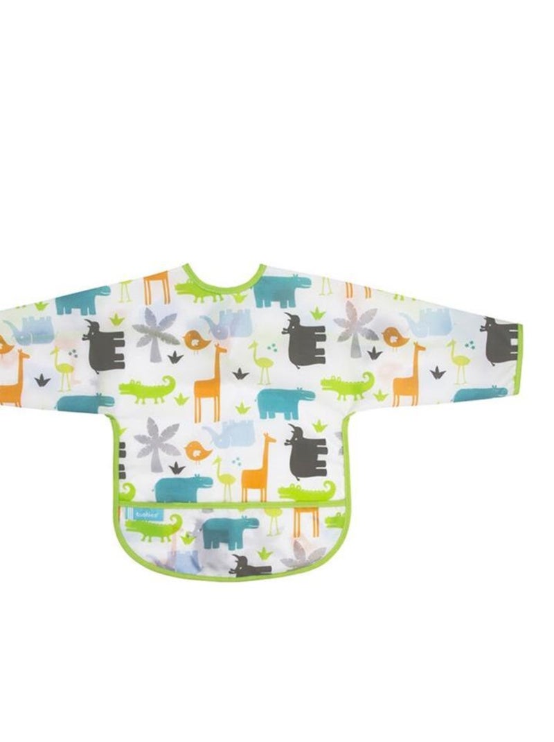 Bavoir Manches longues 6-12 mois White Jungle Multicolore - Kiabi