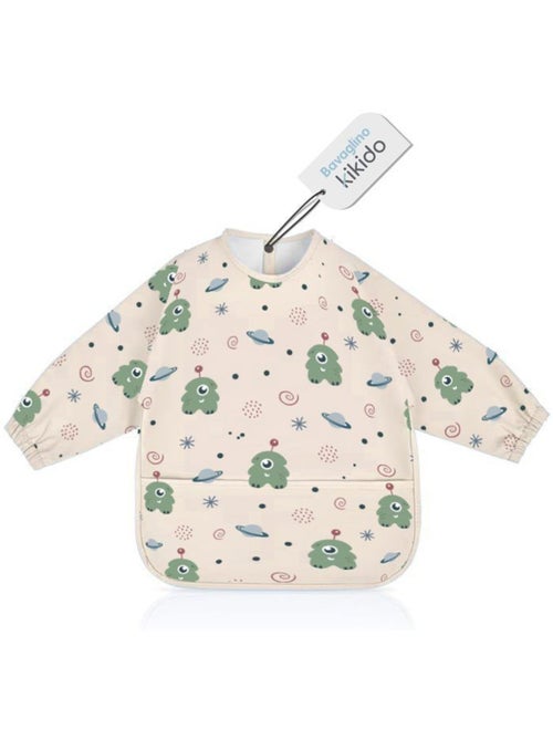 Bavoir manches longues imperméable avec poche ramasse-miettes - kikido - Kiabi Bavoir manches longues imperméable avec poche ramasse-miettes - kikido - Kiabi