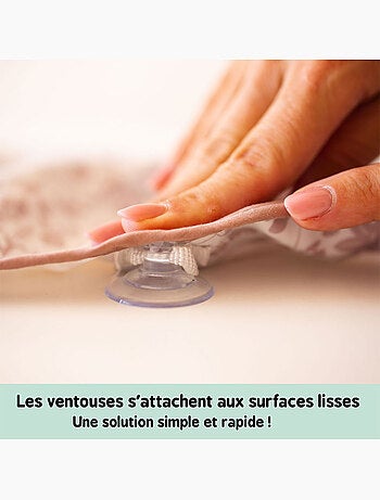 Bavoir Manches longues nomade Taille unique Fleur de Jardin rose