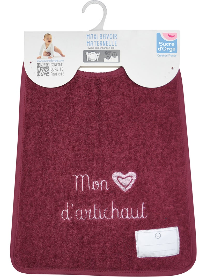 Bavoir maternelle sabina Violet - Kiabi